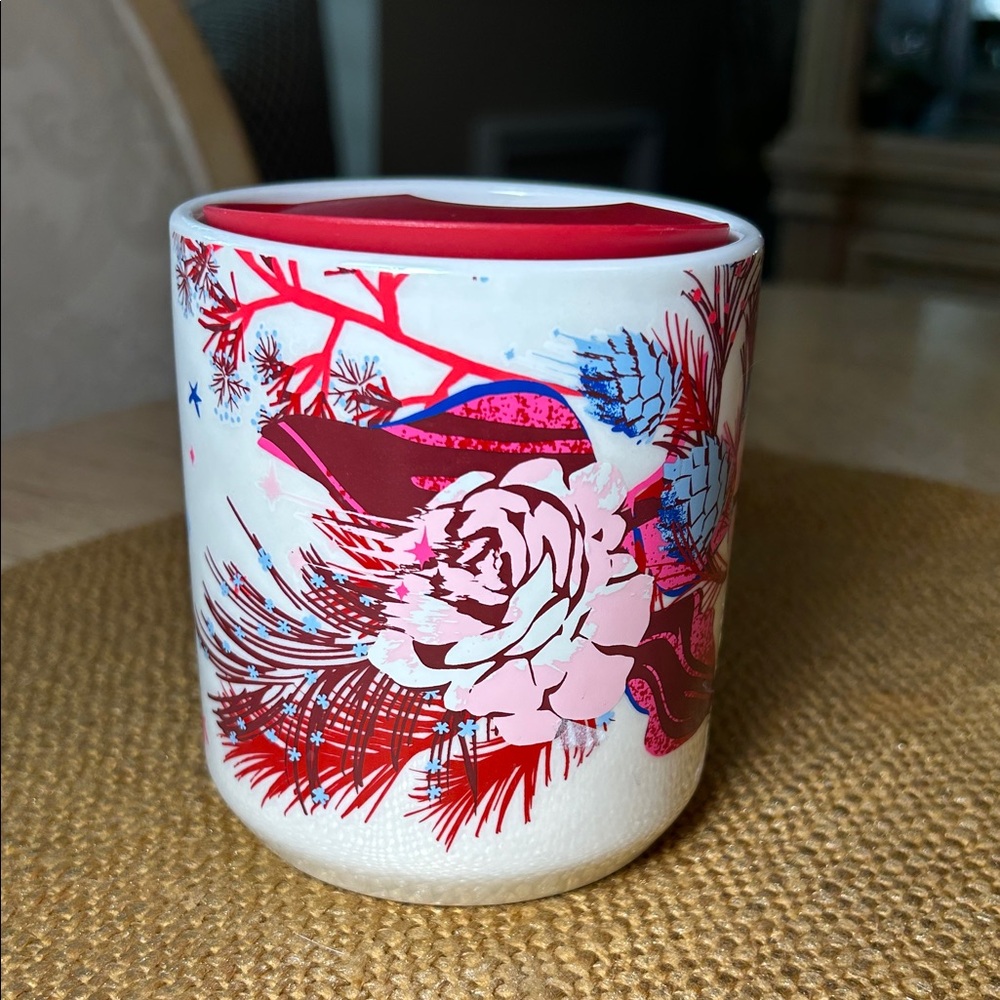 Starbucks 2023 Holiday Pink Rose Tumbler